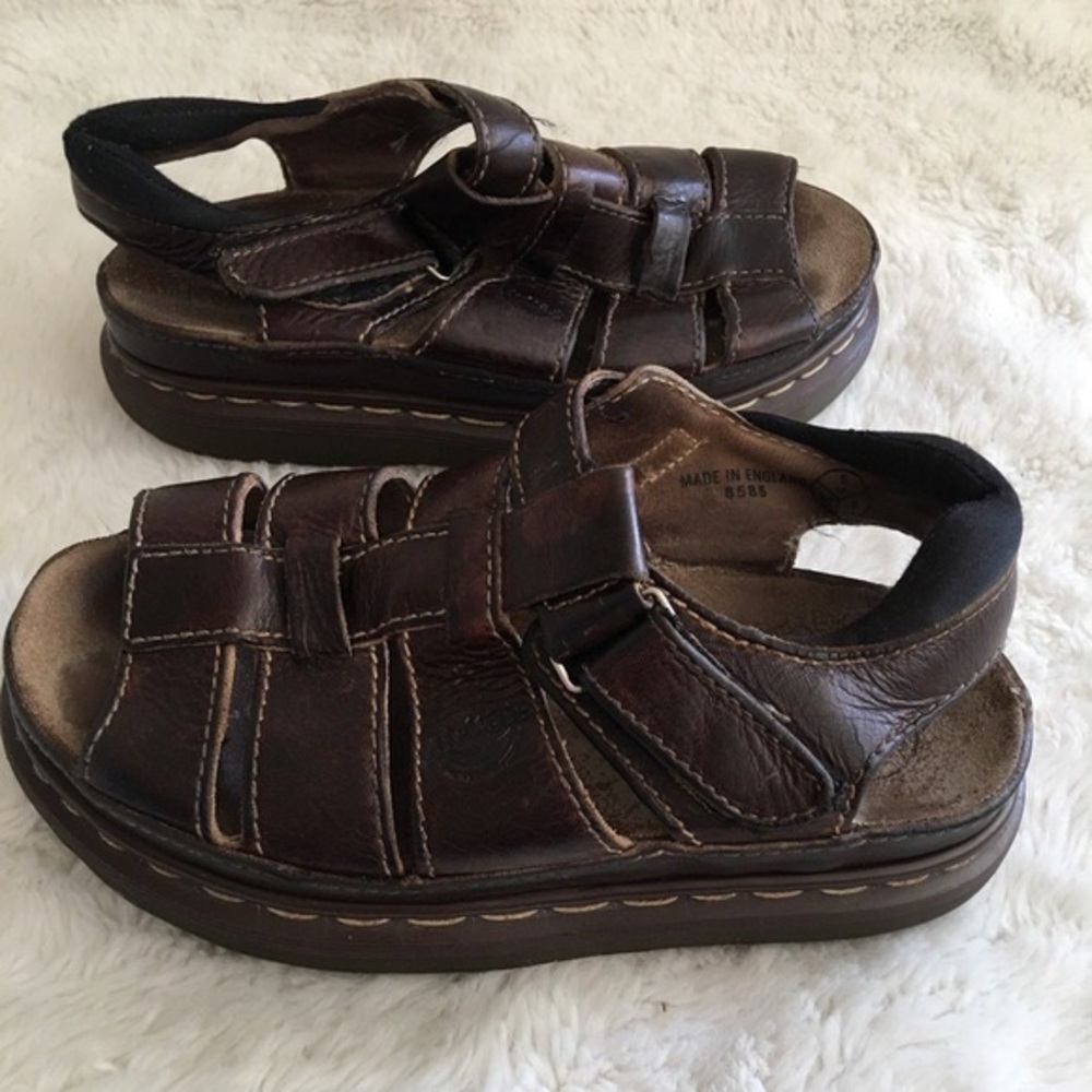 Dr. Martens Leather Sandals Size 6 Made in England